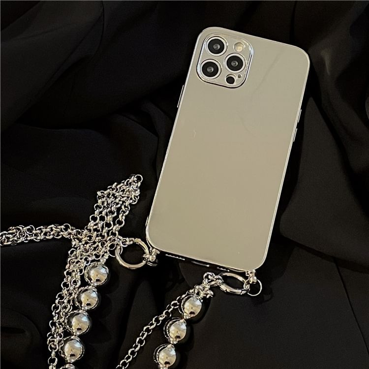 Mirrored Phone Case with Strap & Lanyard
