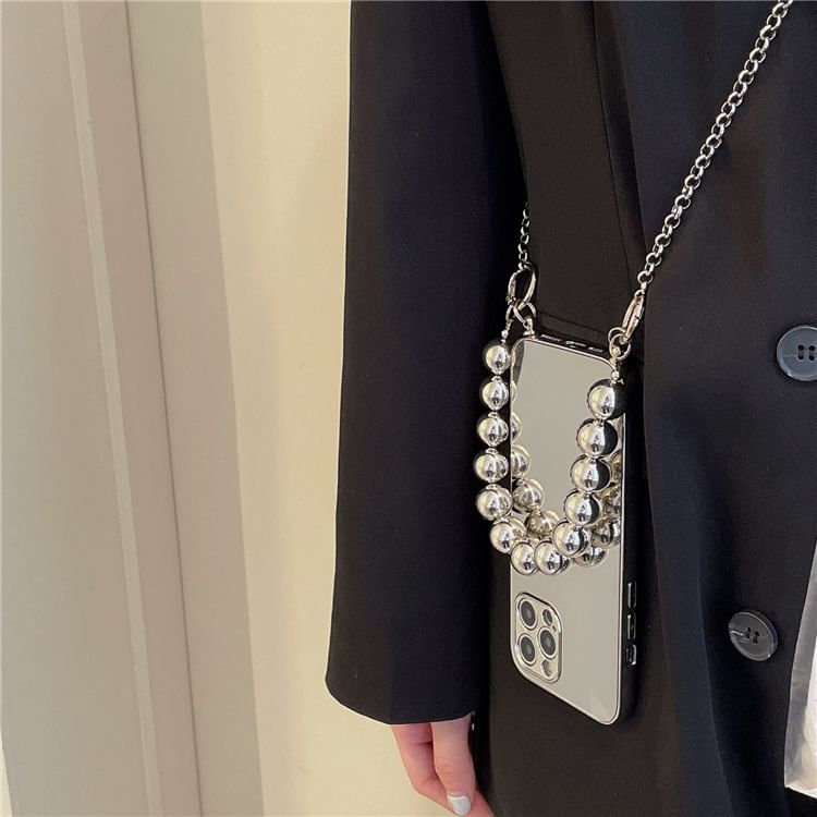 Mirrored Phone Case with Strap & Lanyard