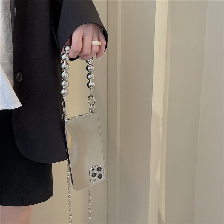 Mirrored Phone Case with Strap & Lanyard