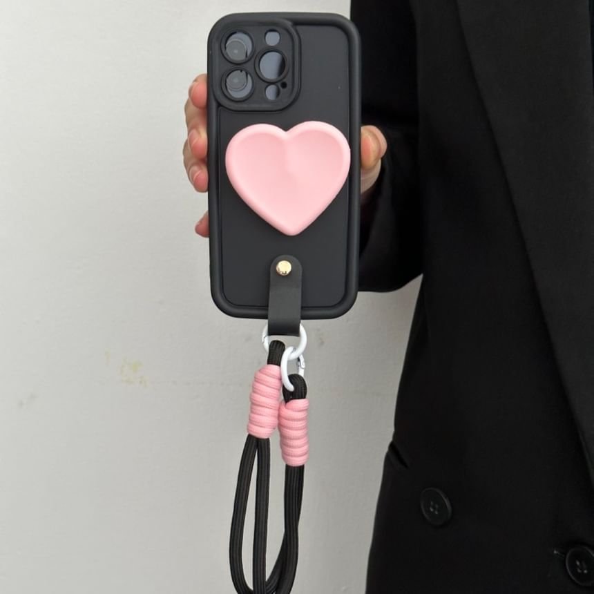 Heart Phone Case with Strap
