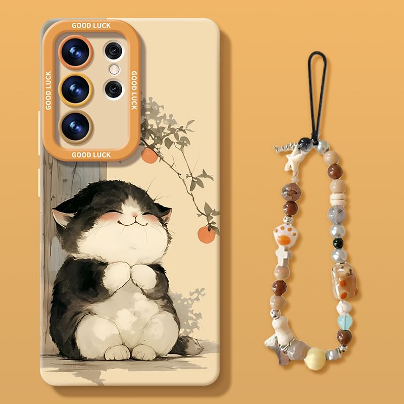 Cat Phone Case with Strap