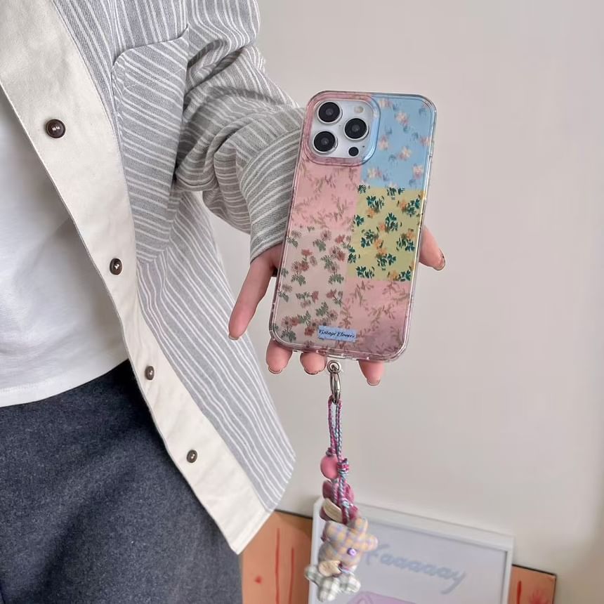 Case Phone Floral Panel