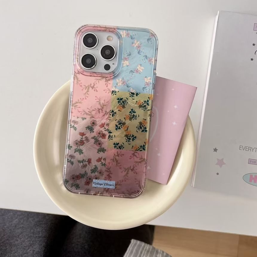 Case Phone Floral Panel