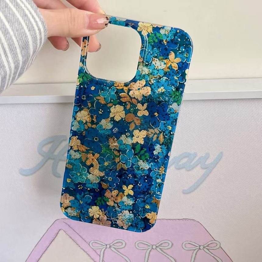 Case / Phone Floral Strap Set