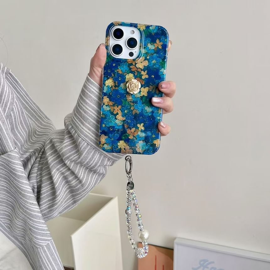 Case / Phone Floral Strap Set