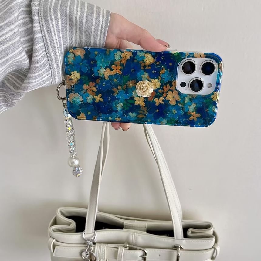 Case / Phone Floral Strap Set