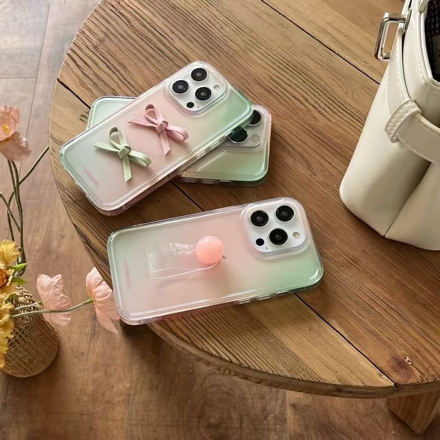 Ribbon Phone Case Finger Strap /