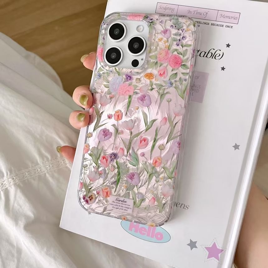 Case / Set Floral Strap Phone