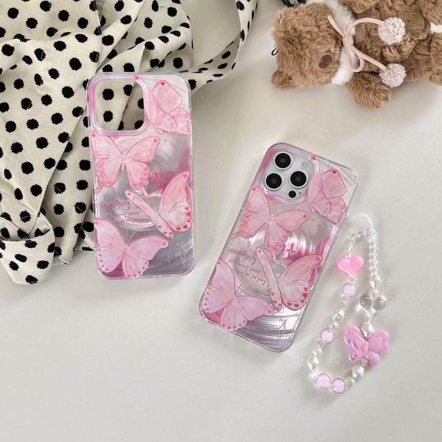 Floral Case Set / Phone Strap