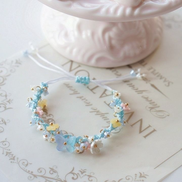 Flower Bracelet String Bead