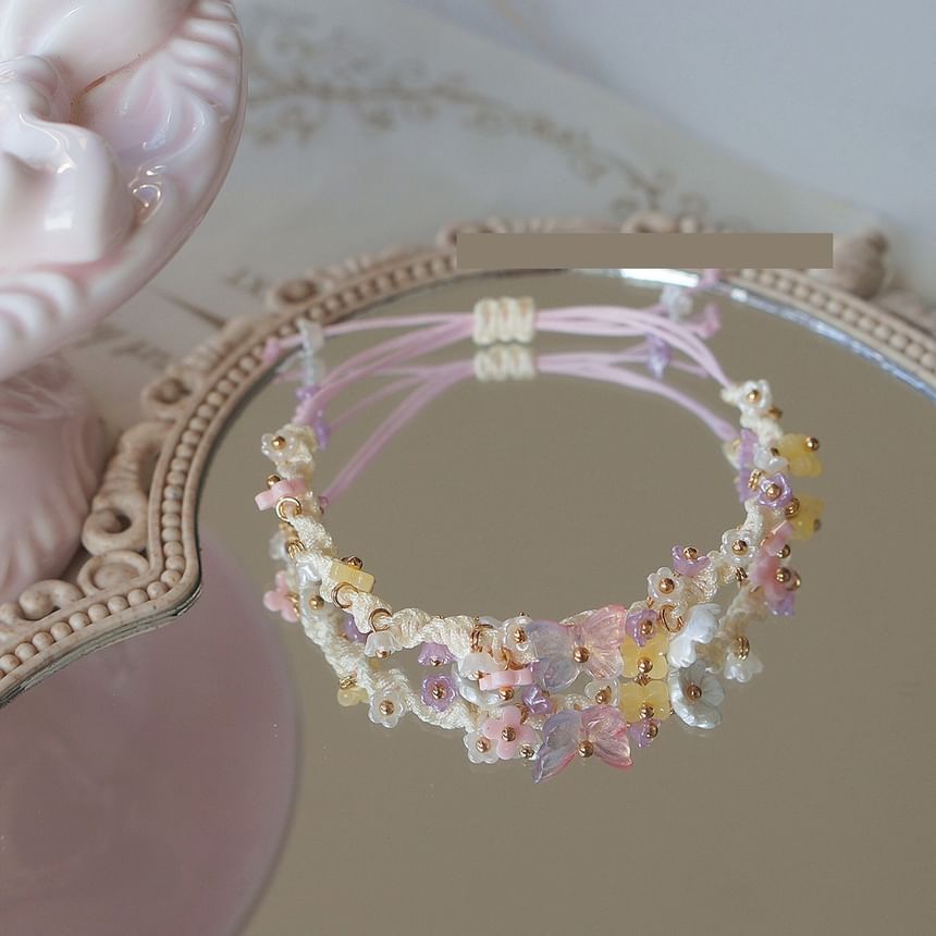 Flower Bracelet String Bead