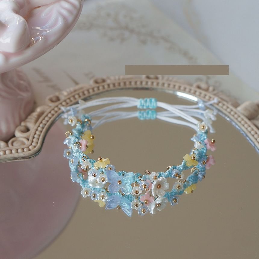 Flower Bracelet String Bead