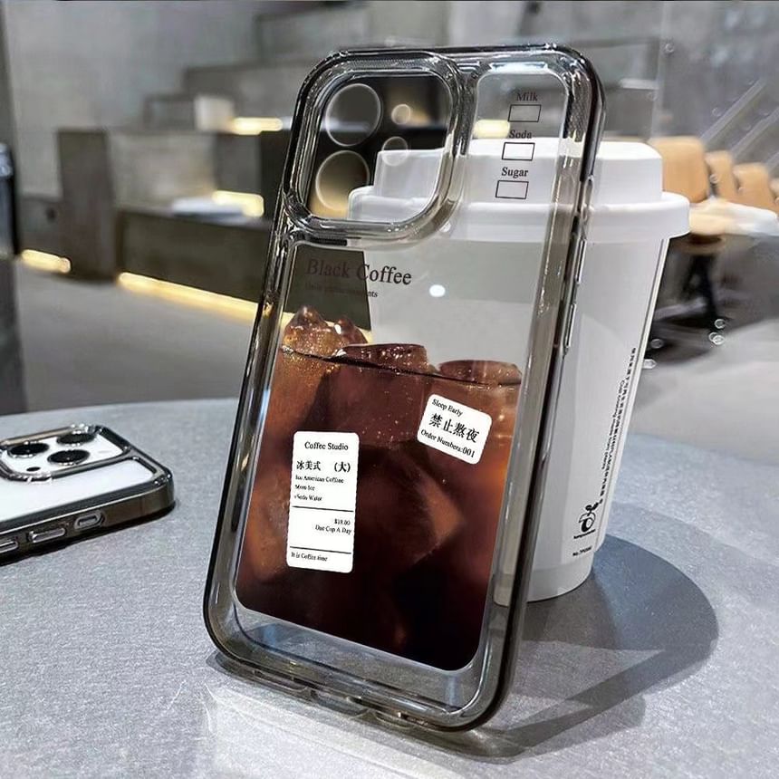 Coffee Phone Case Transparent