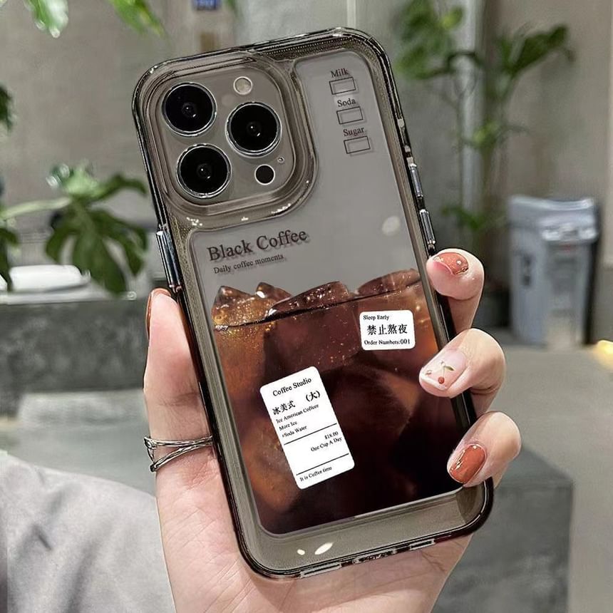 Coffee Phone Case Transparent