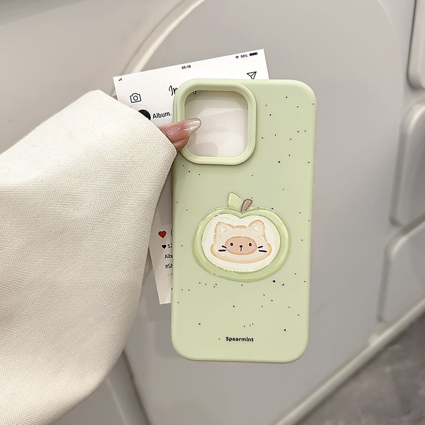 Cat / Set Bead Case Strap Phone Print