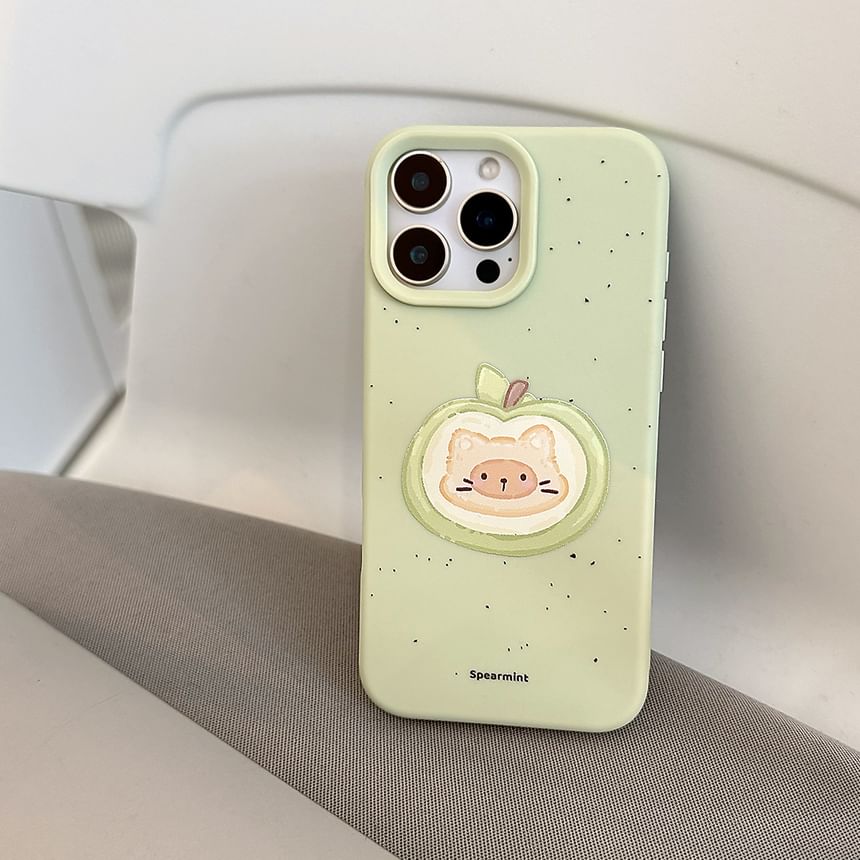Cat / Set Bead Case Strap Phone Print