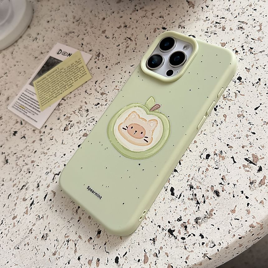 Cat / Set Bead Case Strap Phone Print