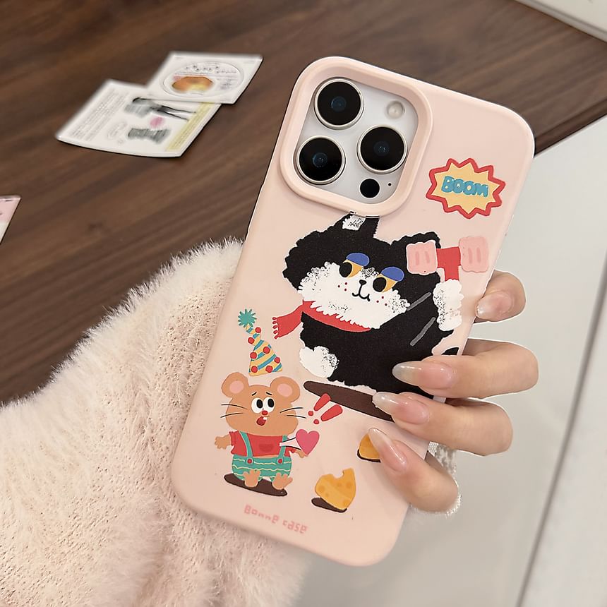 Print Set Bead Case Phone / Cartoon Strap