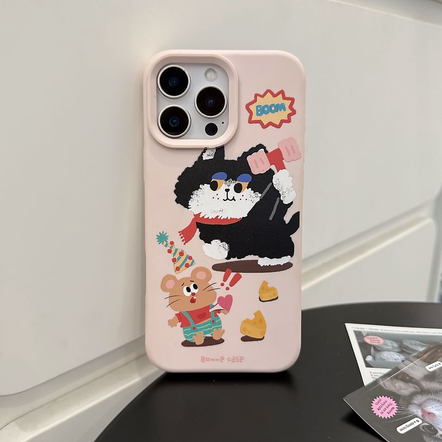 Print Set Bead Case Phone / Cartoon Strap