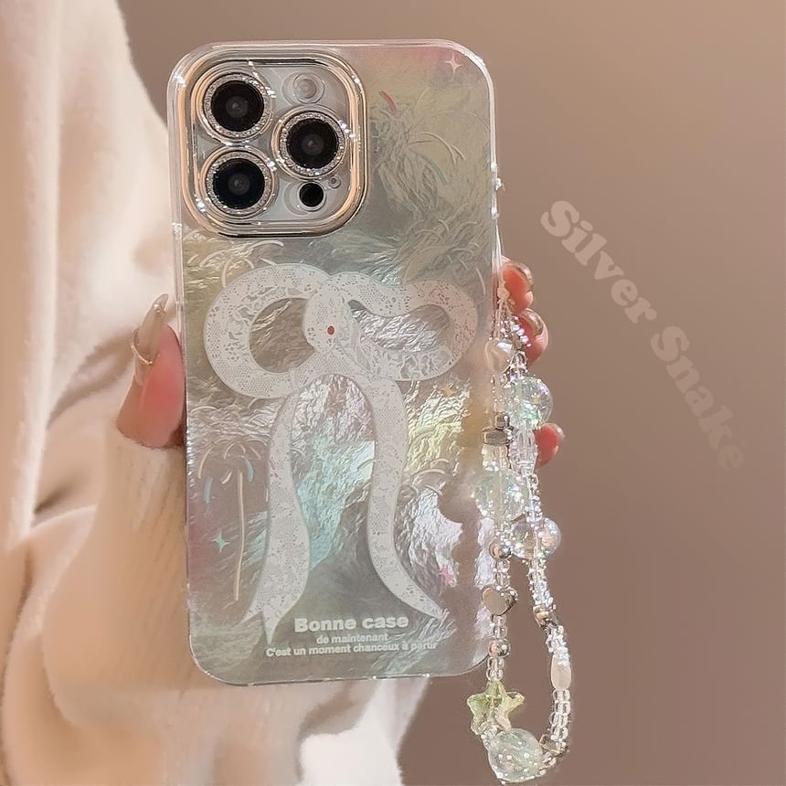 Bead Snake / Set Print Strap Case Phone