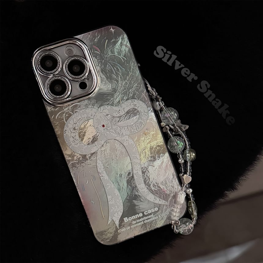 Bead Snake / Set Print Strap Case Phone