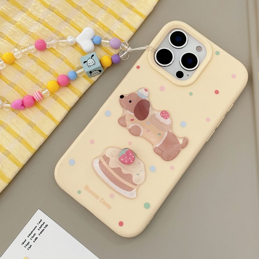 Bead Set Dog Strap / Case Phone Print