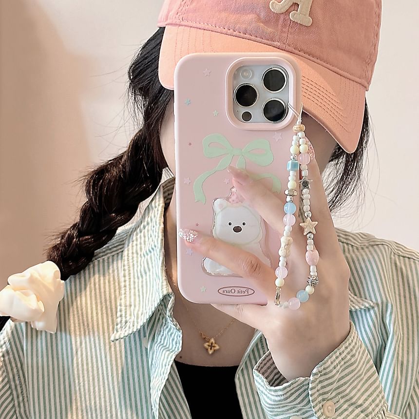 Print / Phone Bead Dog Set Case Strap