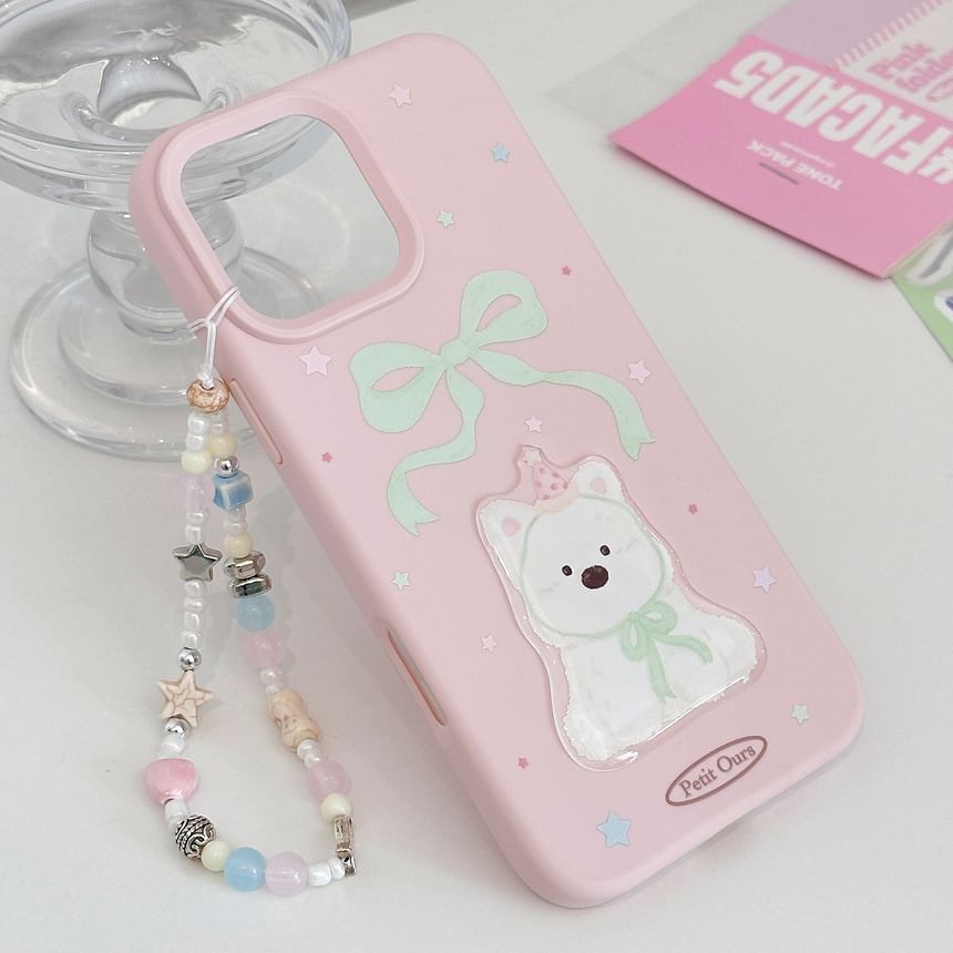 Print / Phone Bead Dog Set Case Strap