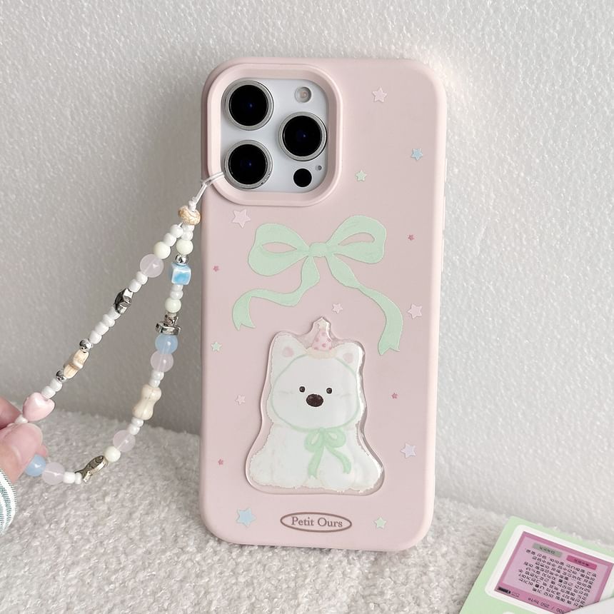 Print / Phone Bead Dog Set Case Strap