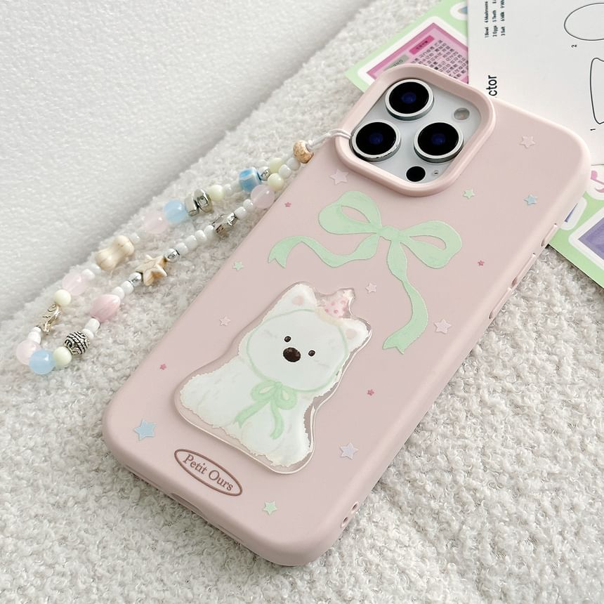 Print / Phone Bead Dog Set Case Strap
