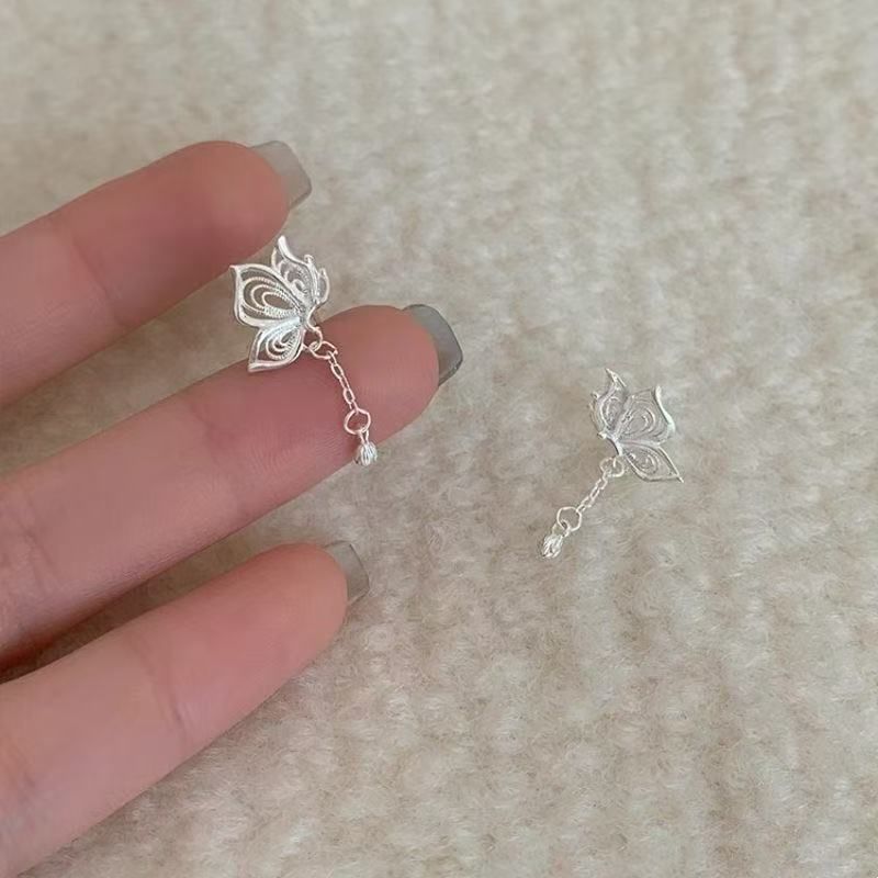 Earring Drop Alloy Butterfly
