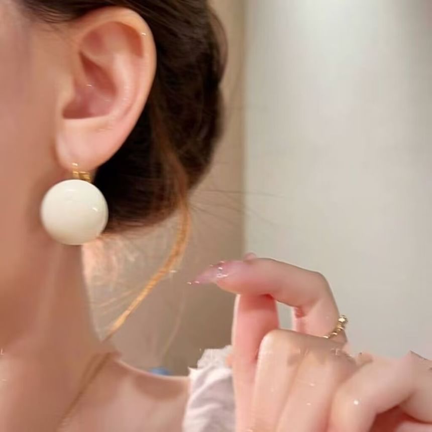 Drop Bead Alloy Earring