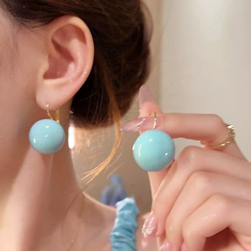 Drop Bead Alloy Earring