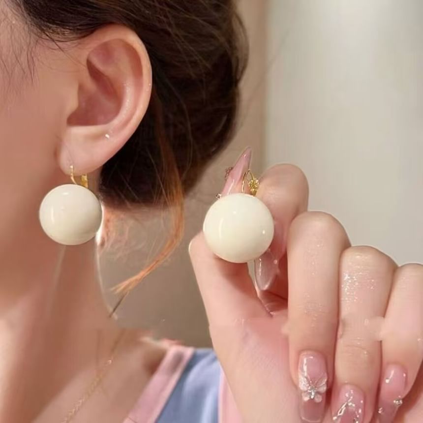 Drop Bead Alloy Earring