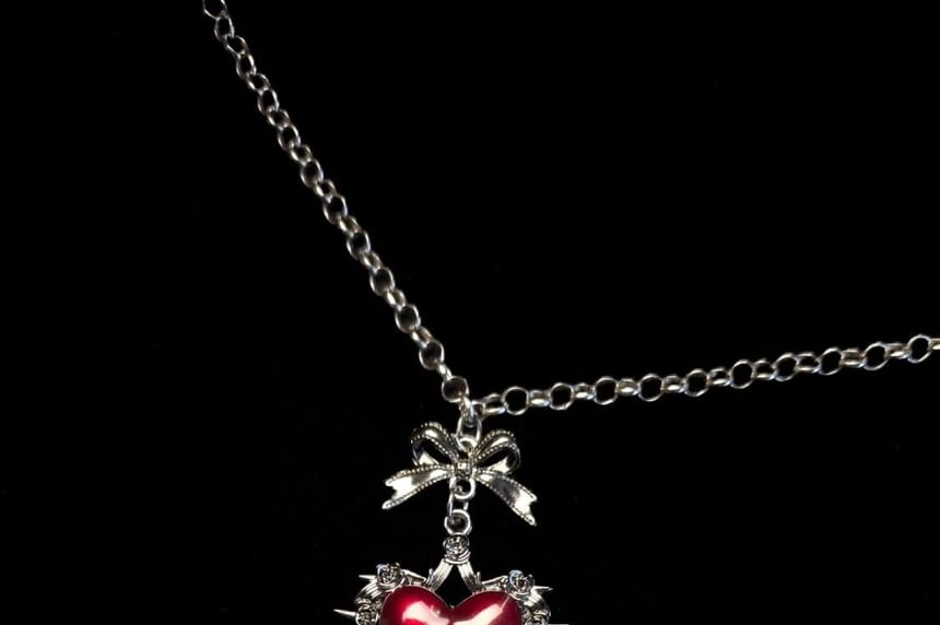 Necklace Cross Heart Alloy Pendant
