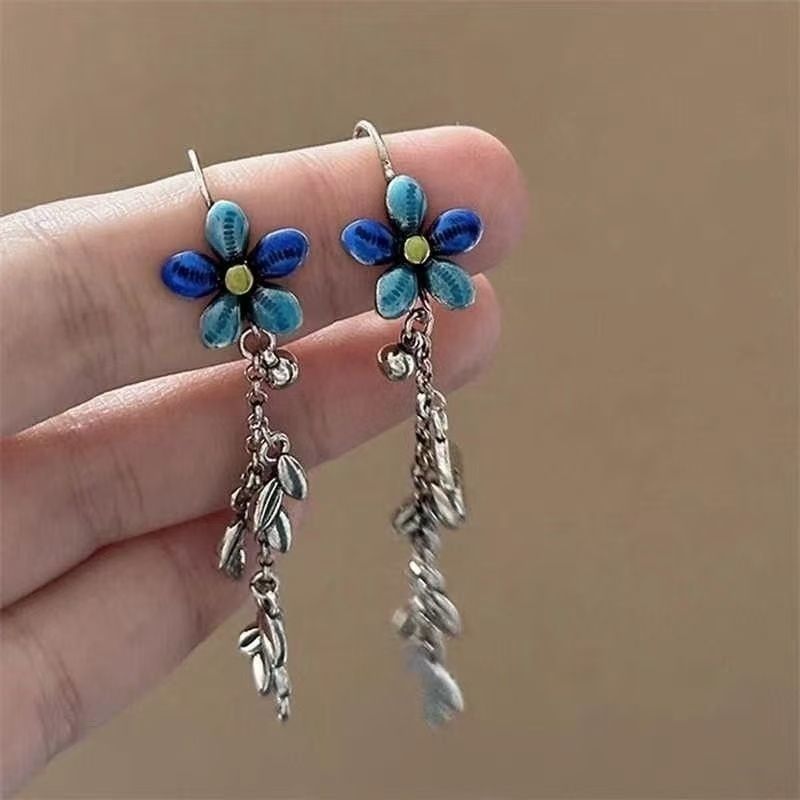 Floral Alloy Earring Dangle