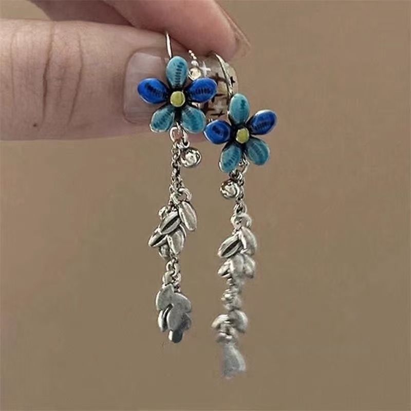 Floral Alloy Earring Dangle