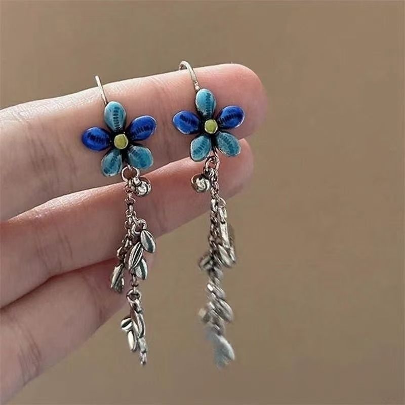 Floral Alloy Earring Dangle