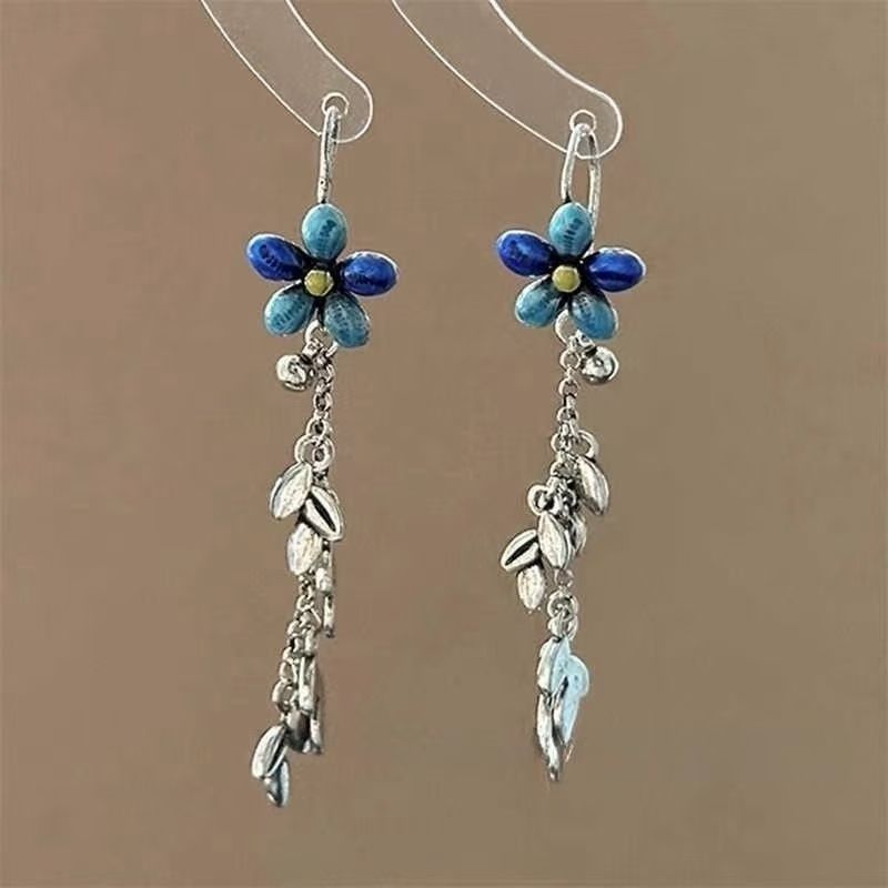 Floral Alloy Earring Dangle