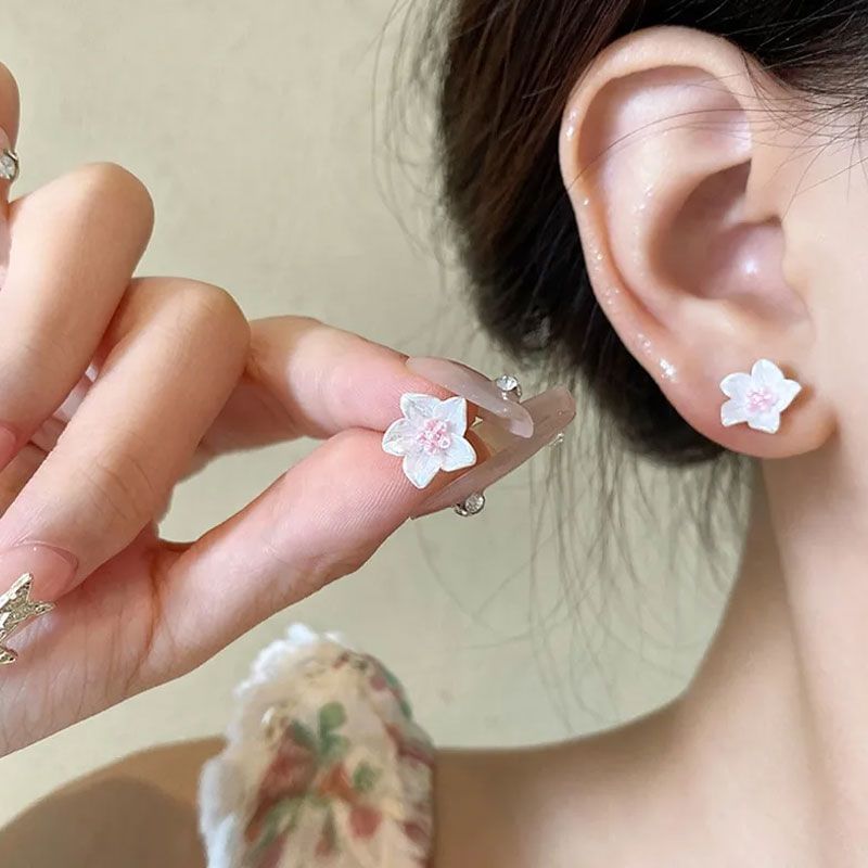 3 Earring (Various Floral Alloy Pairs: of Stud Set Designs)