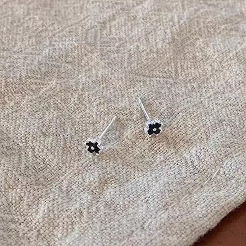 Stud Rhinestone Earring Flower