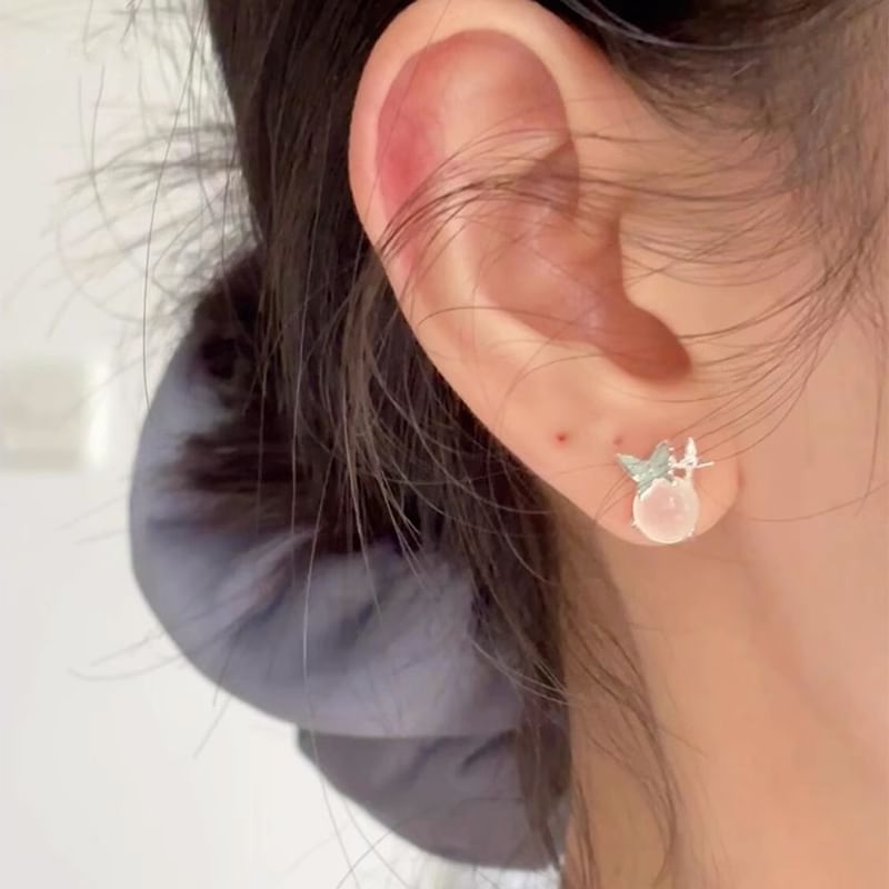 Butterfly Enamel Stud Earring Cabochon