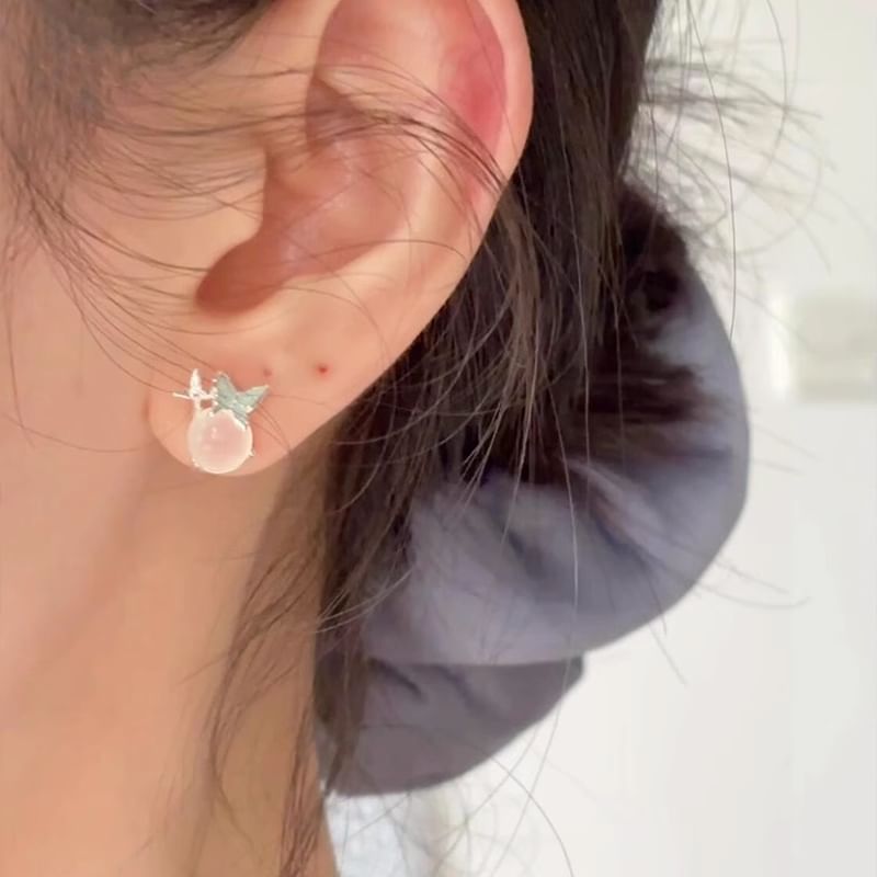 Butterfly Enamel Stud Earring Cabochon