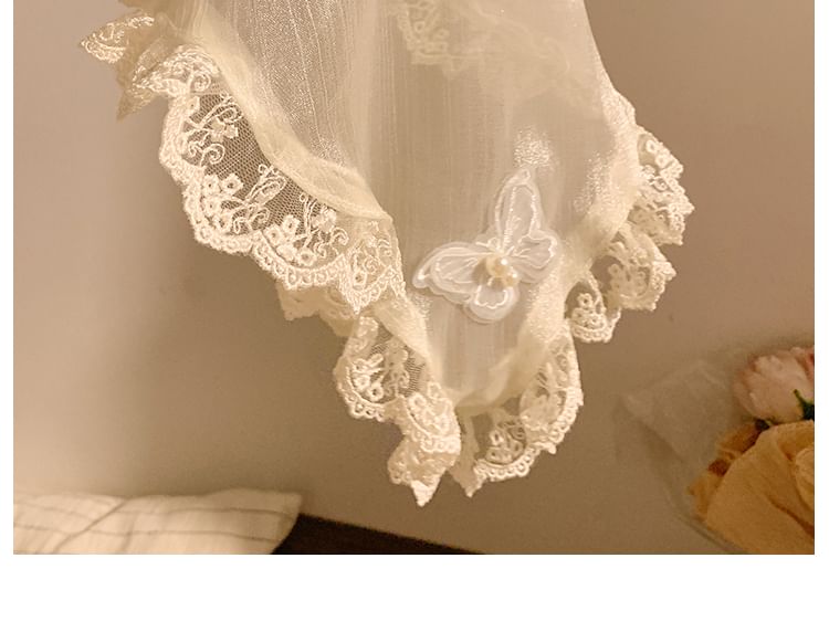 Headband Trim Butterfly Lace Applique