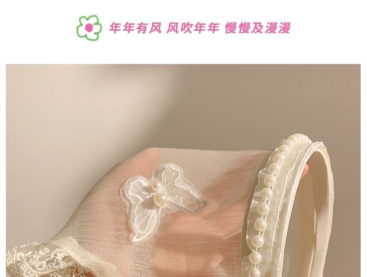 Headband Trim Butterfly Lace Applique