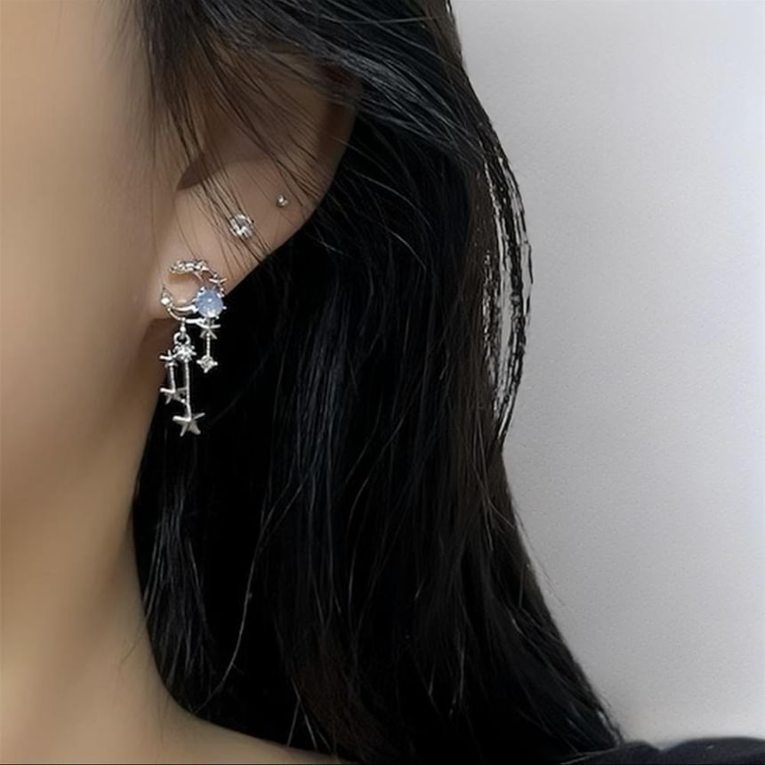 Pairs: Earring of 3 Rhinestone Star Set