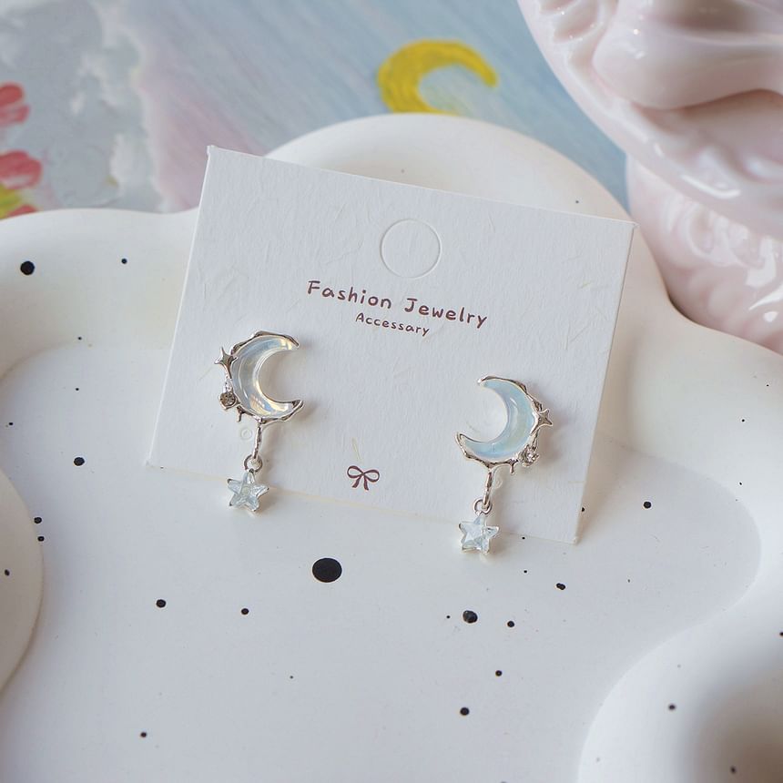 Drop / Crescent Earring Star