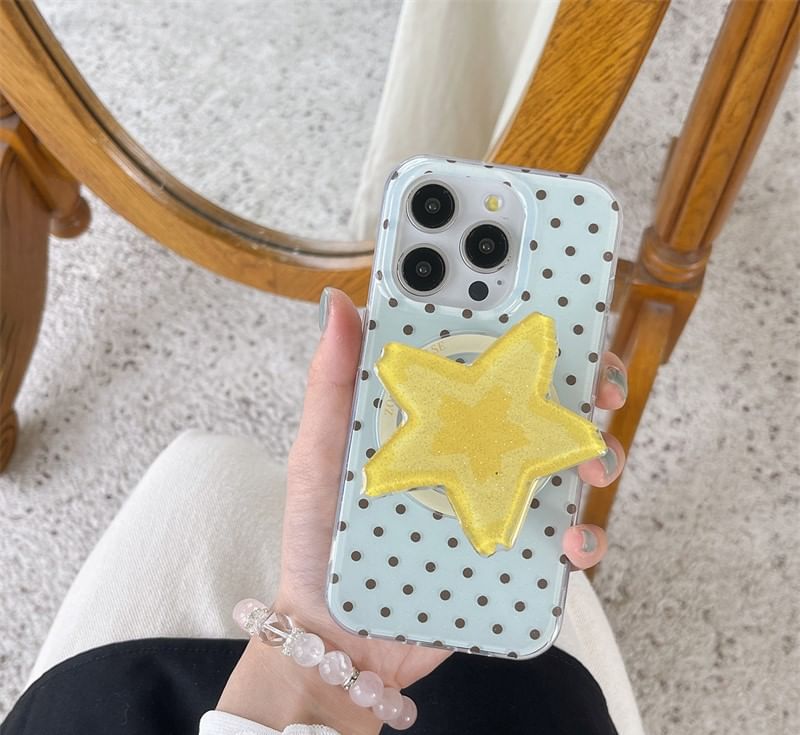 (Compatible Dot MagSafe) Polka with Magnetic Case Phone