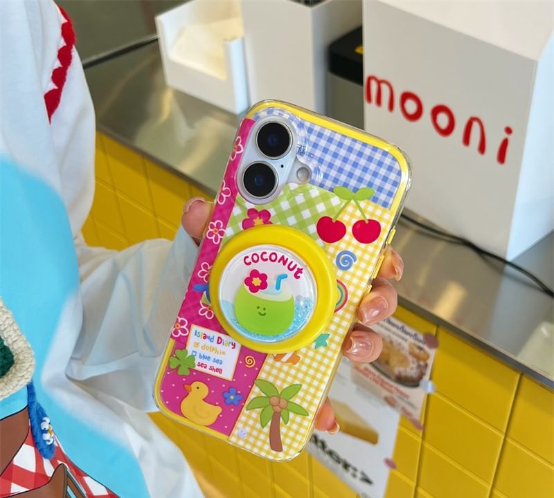 Panel (Compatible MagSafe) Phone Magnetic with Case Cartoon