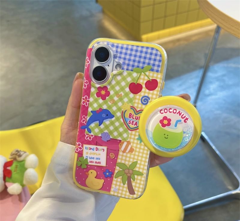 Panel (Compatible MagSafe) Phone Magnetic with Case Cartoon